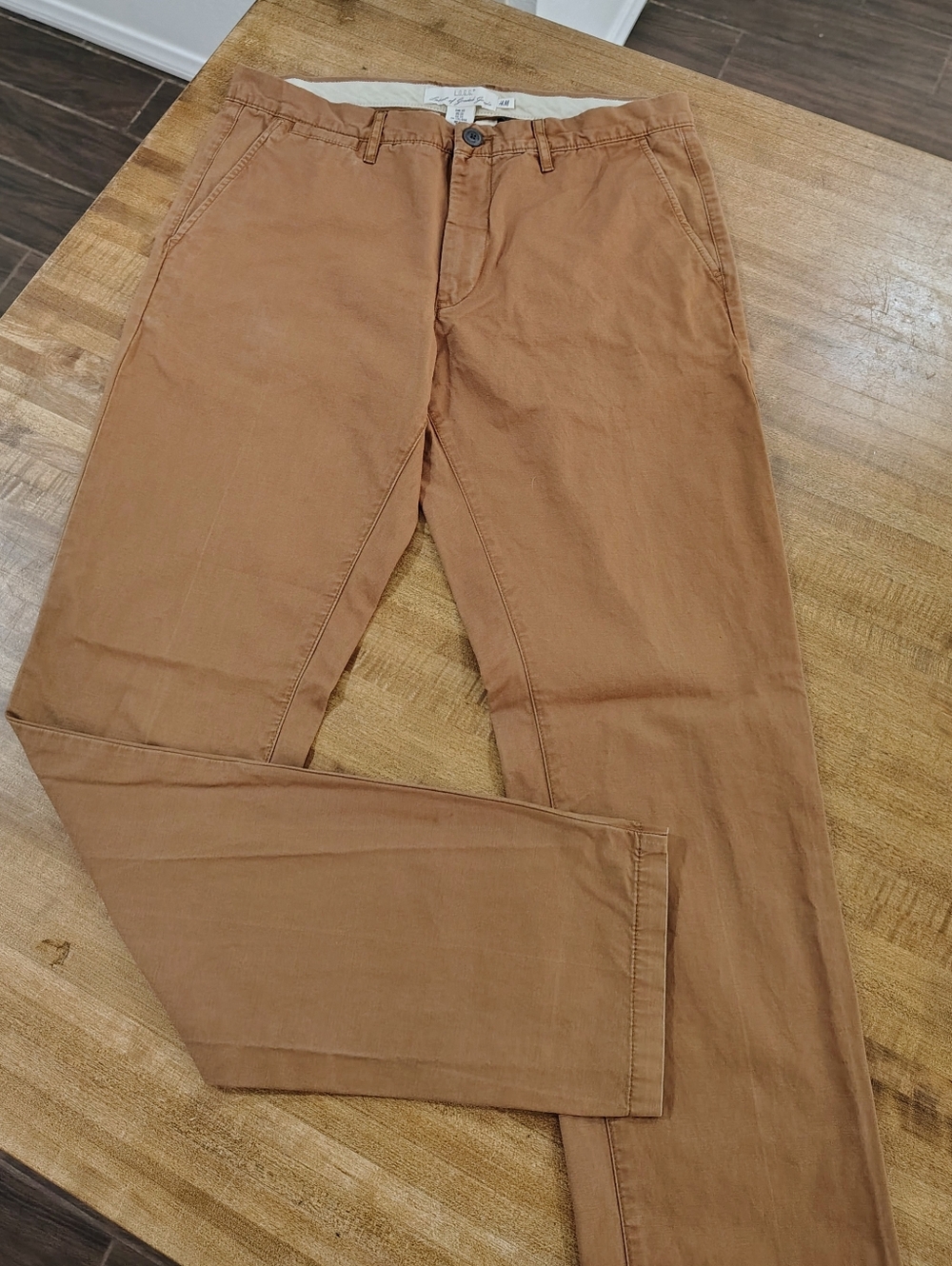 H&M L.O.G.G Casual Chino Pants - Tan Size 33